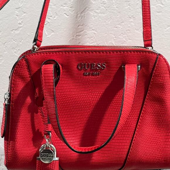 GUESS Red Handbag - Picture 8 of 16